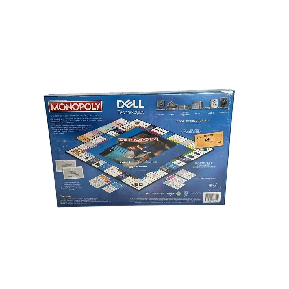 NEW Factory Sealed Monopoly Dell Technologies Microsoft HASBRO USA Board Game